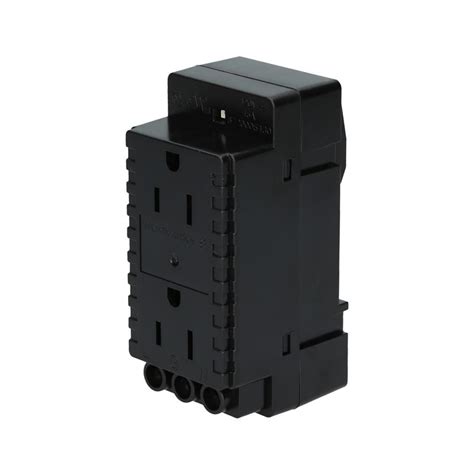 electrical box din rail|din rail mount 120vac receptacle.